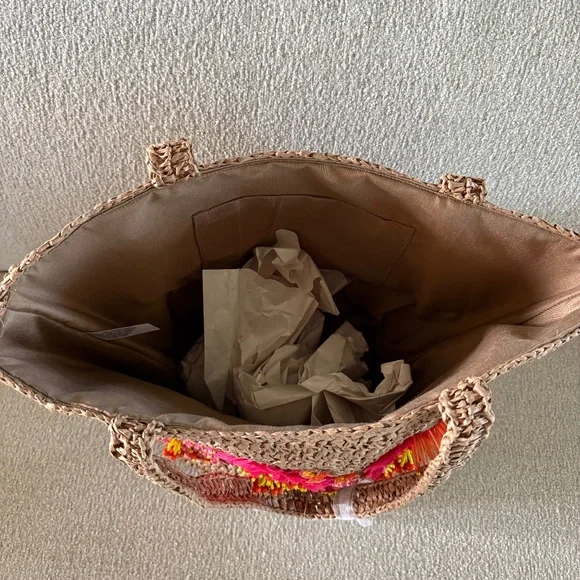 Handcrafted in India shoulder bag with flowers - Picture 2 of 6